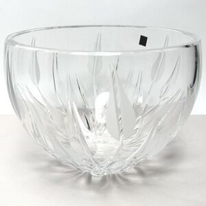 Laurie Gates Polish Crystal‎ Forever Diamonds Tulip Floral Centerpiece Bowl Vase